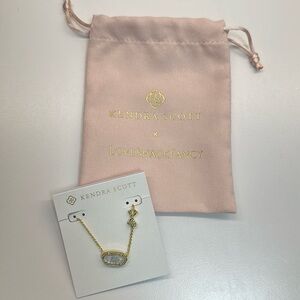 Kendra Scott x Love Shack Fancy Elisa necklace choker Blue Romance Blooming